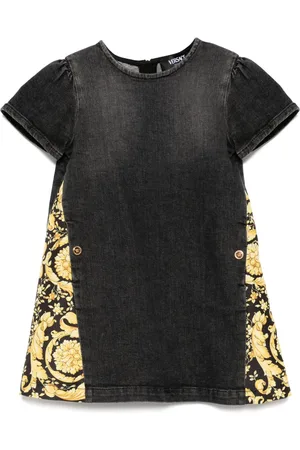 VERSACE Kurzärmeliges Jeanskleid