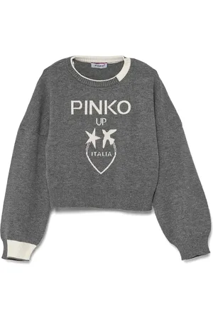 Pinko Pullover mit Intarsien-Logo