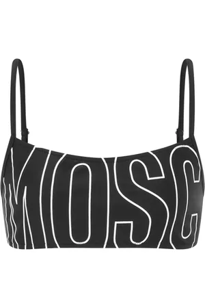 Moschino Bikinioberteil mit Logo-Print