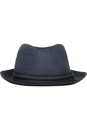 Emporio Armani Fedora aus Stroh