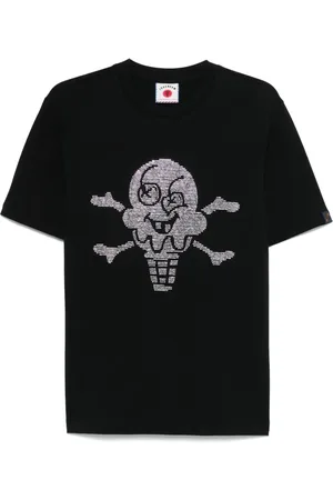 ICECREAM Cones & Bones Popover T-Shirt mit Strass