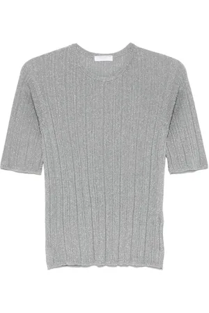Majestic Geripptes T-Shirt