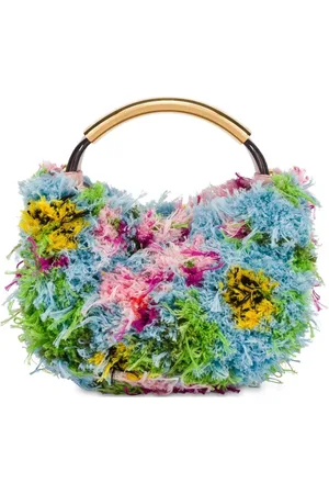 Moschino Schultertasche mit Blumenmotiv