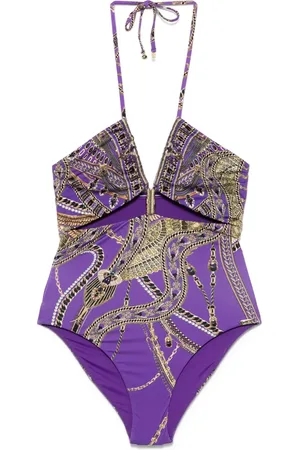Camilla Neckholder-Badeanzug mit Cut-Out