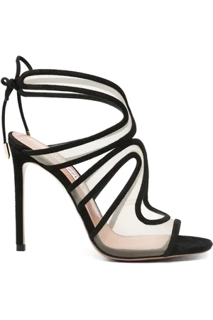 Aquazzura Pantoletten mit Cut-Outs 110mm
