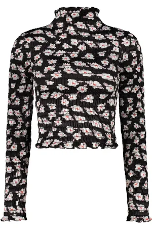AMY CROOKES Top mit Blumen-Print