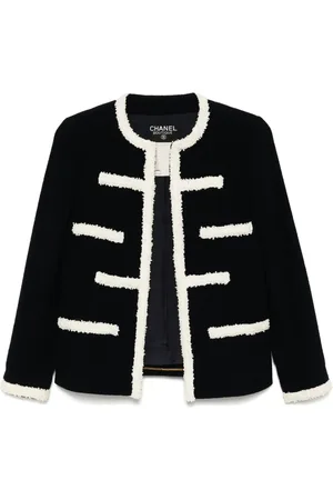 CHANEL 1995 Jacke ohne Kragen