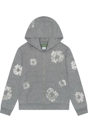 DENIM TEARS Swarovski Wreath "Grey" Kapuzenjacke