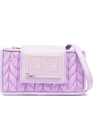 VERSACE Umhängetasche mit Logo-Schild