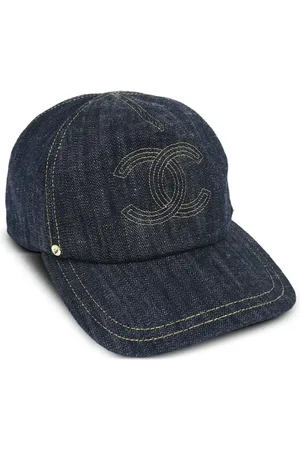CHANEL 1990-2000s Baseballkappe mit CC-Motiv