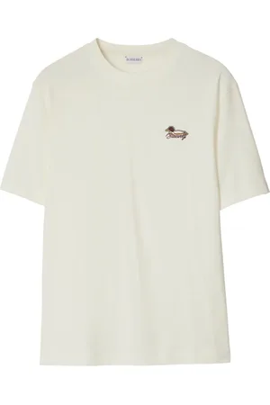 Burberry T-Shirt mit Logo-Stickerei
