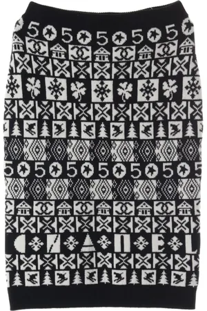 CHANEL 1986-1988 Intarsien-Rock