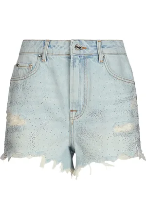 Liu Jo Strassverzierte Jeans-Shorts