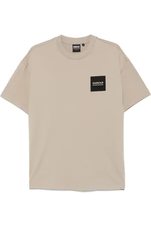 Barbour T-Shirt mit Mikro-Blockmuster