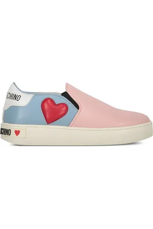 Moschino Sneakers mit Ledereinsätzen