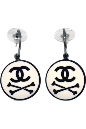CHANEL 1990-2000s Ohrringe mit CC-Motiv