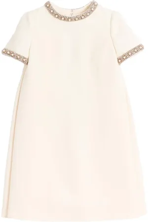 VALENTINO GARAVANI Crepe Couture Minikleid mit Stickerei