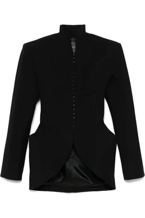 MUGLER Skulpturale Jacke mit Hakenverschluss