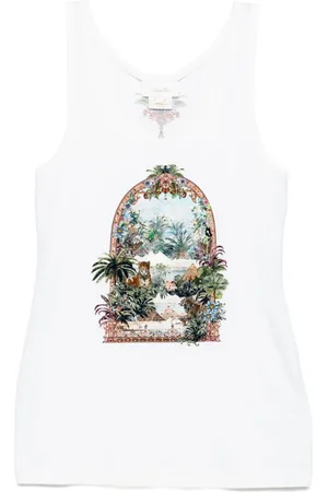 Camilla Jersey-Tanktop mit U-Ausschnitt