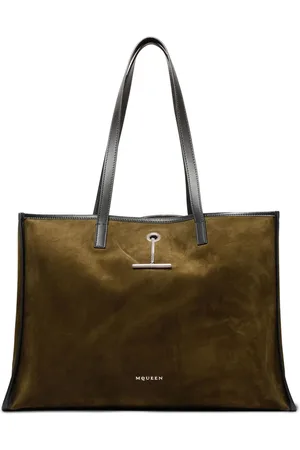 Alexander McQueen Tote Bag mit T-Riemen-Anhänger