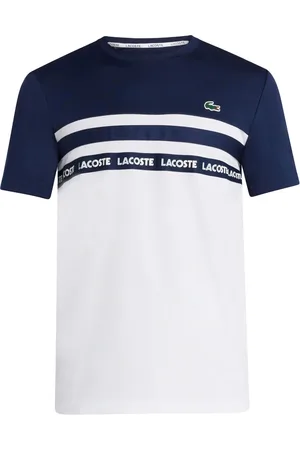 Lacoste Gestreiftes T-Shirt mit Logo-Detail