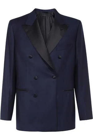 BRIONI Sakko mit Revers aus Satin