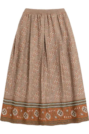 VALENTINO GARAVANI Gestrickter Lurex-Jacquardrock