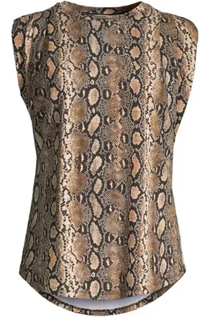 Michael Kors T-Shirt mit Pythonleder-Print