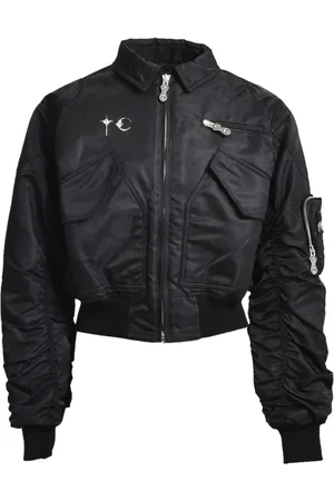 THUG CLUB Steppjacke mit Raffungen