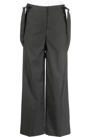 REMAIN Gerade Fineba Hose mit Hosenträgern