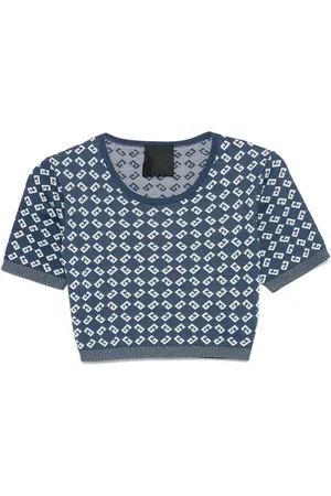 Givenchy Cropped-Top aus Monogramm-72er-Jacquard