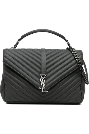Saint Laurent 2016 große Monogram Chevron College Satchel-Tasche aus Schafleder