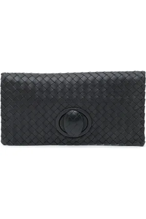Bottega Veneta 2012-2024 Intrecciato Clutch aus Nappaleder mit Drehverschluss