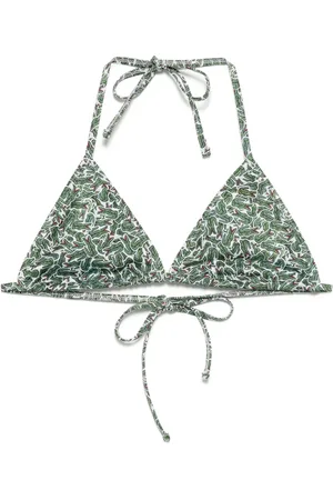 Lacoste Bikinioberteil mit Monogramm-Print