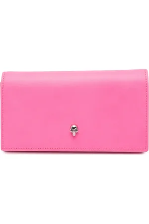 Alexander McQueen 2010-2024 Clutch aus Kalbsleder mit Totenkopf