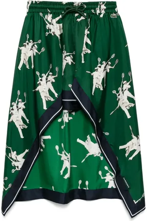 Lacoste Leichte Shorts aus Seide mit Print