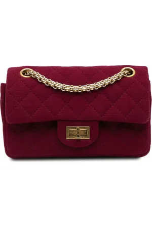 CHANEL 2012-2013 mini 2.55 Reissue Double Flap Schultertasche aus gestepptem Jersey