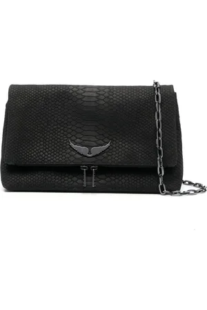 Zadig & Voltaire Schultertasche mit Schlangen-Effekt