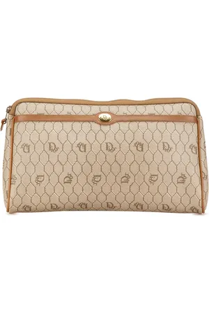Dior 20th Century Honeycomb Clutch aus beschichtetem Canvas