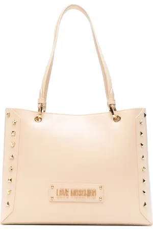 Moschino Handtasche mit Logo-Schild