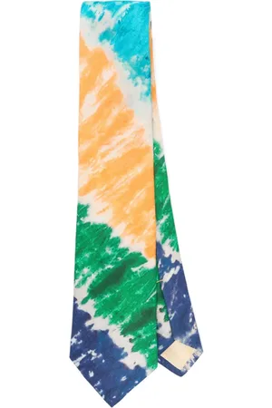 Ralph Lauren Leinenkrawatte mit Batikmuster