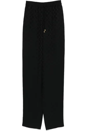 Elisabetta Franchi Satinhose aus Diamant-Jacquard