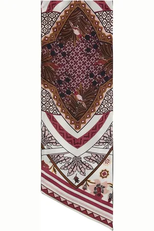 Salvatore Ferragamo Bandeau-Schal aus Seide mit Nirvana-Print