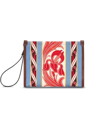 Etro Canvas-Clutch mit abstraktem Print