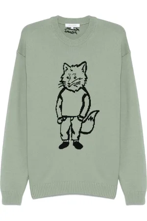 Maison Kitsuné Dressed Fox Intarsien-Pullover