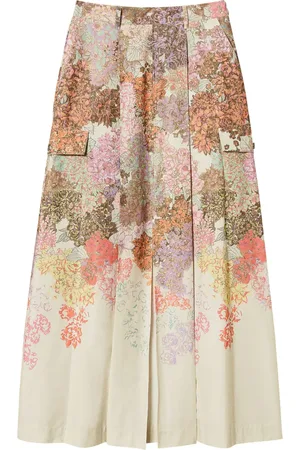 Twin-Set Rock mit Blumen-Print