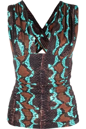 Roberto Cavalli Top mit Print