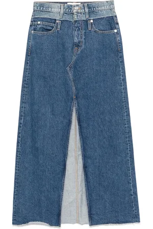 SLVRLAKE Maxirock aus Denim