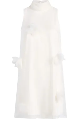 Cinq A Sept Ärmelloses Kleid mit Blumenapplikation