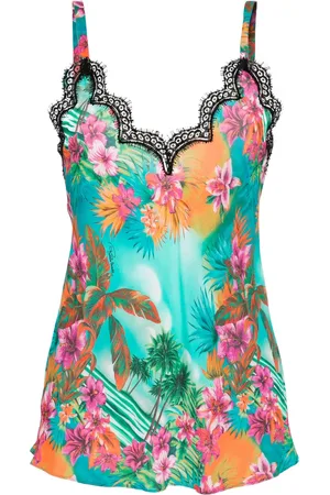 Roberto Cavalli Top mit Hawaii-Print